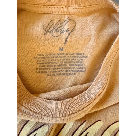 Whitney-Houston Shirt Womens sz. M Mustard Yellow - Picture 3 of 3